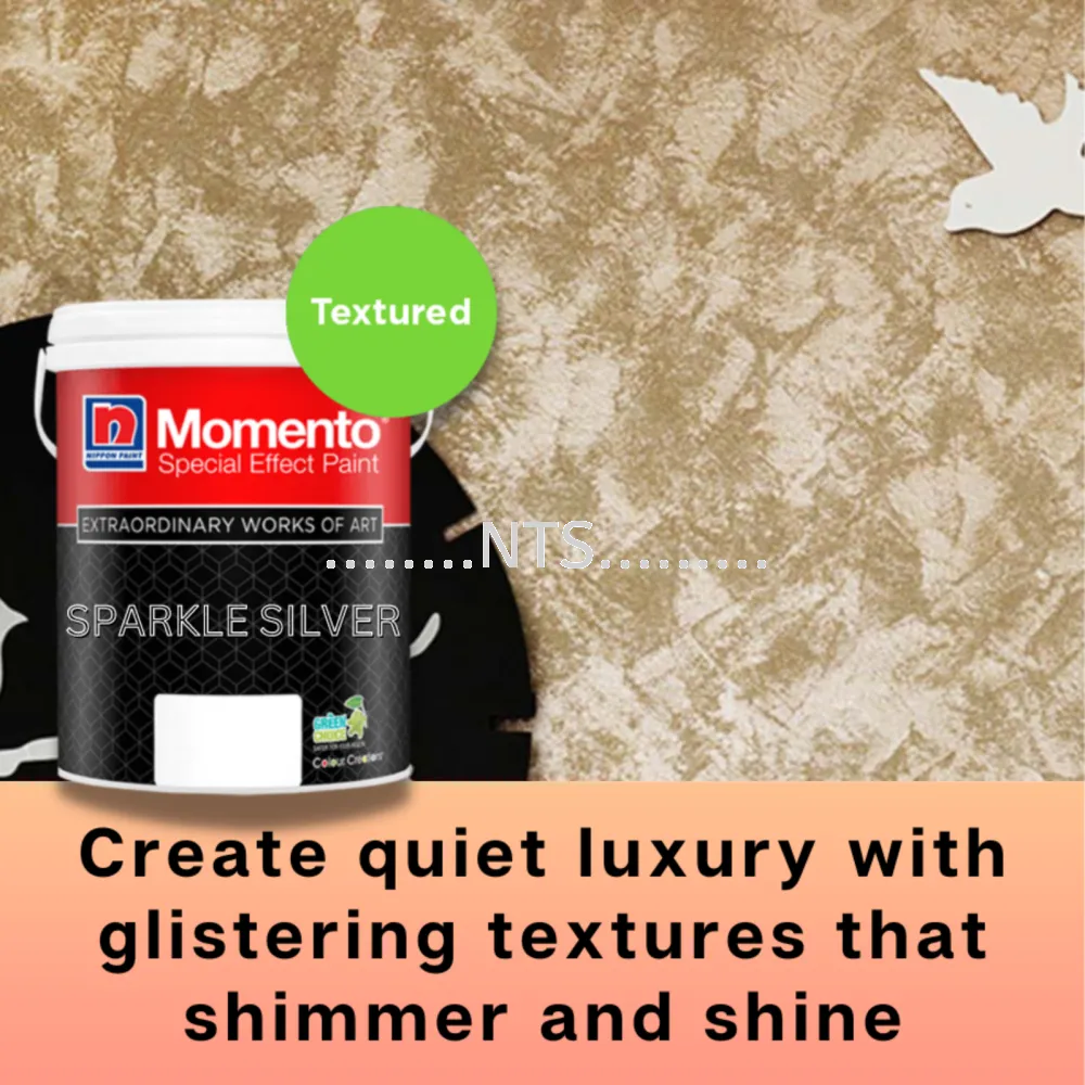 Nippon Paint Momento Sparkle Silver (Textured Series)