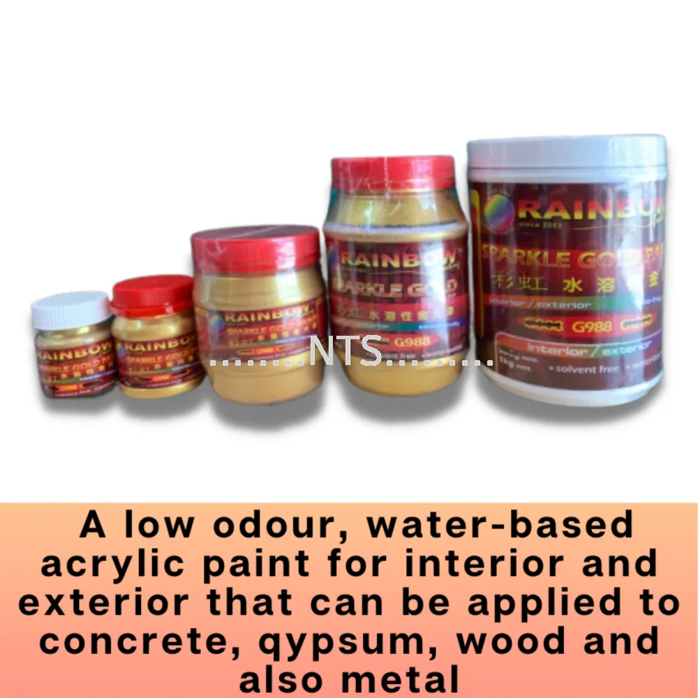 Rainbow Sparkle Gold Paint G988